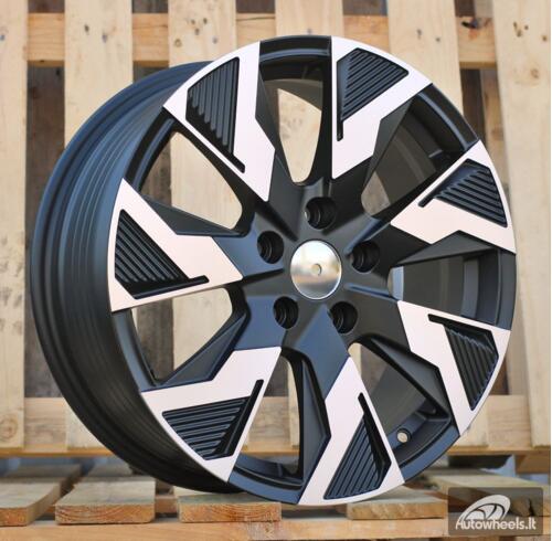 Ratlankis R17x7  5X114.3  ET  45  66.1  IN3521F  Black Polished Half Matt (MBHM)  For RENAU  (Z5+M)  (HYBRID FORGED (max 1250kg))