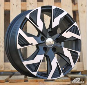 Ratlankis R17x7  5X114.3  ET  45  66.1  IN3521F  Black Polished Half Matt (MBHM)  For RENAU  (Z5+M)  (HYBRID FORGED (max 1250kg))