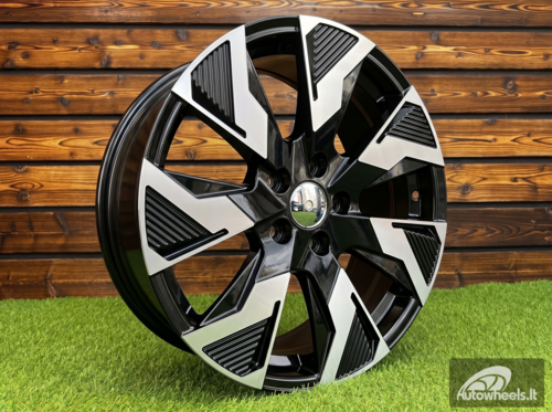 Ratlankis R17x7  5X112  ET  45  66.6  IN3521F  Black Polished (MB)  For MER  (M)  (HYBRID FORGED (max 1250kg))