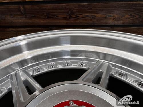 Ratlankis Ferarri 458 Split Style R15X8.25J 4X100/4X108 ET15 73.1 Silver with Diamond Cut