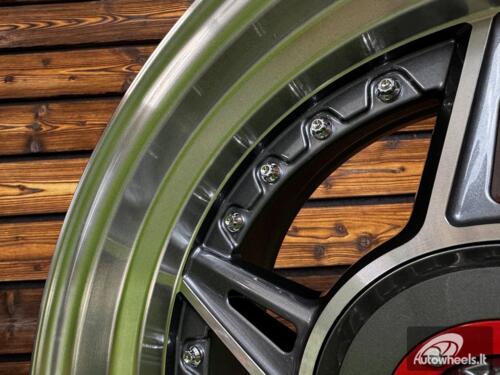 Ratlankis Ferarri 458 Split Style R15X8.25J 4X100/4X108 ET15 73.1 Grey with Diamond Cut