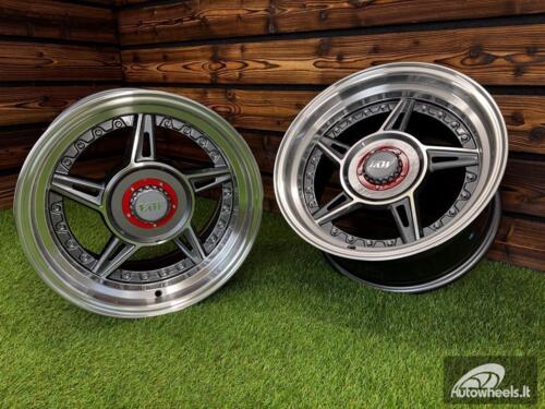 Ratlankis Ferrari 458 Split Style R15X8.25J 4X100/4X108 ET15 73.1 Grey with Diamond Cut