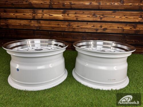 Ratlankis Ferarri 458 Split Style R15X8.25J 4X100/4X108 ET15 73.1 White with Diamond Cut