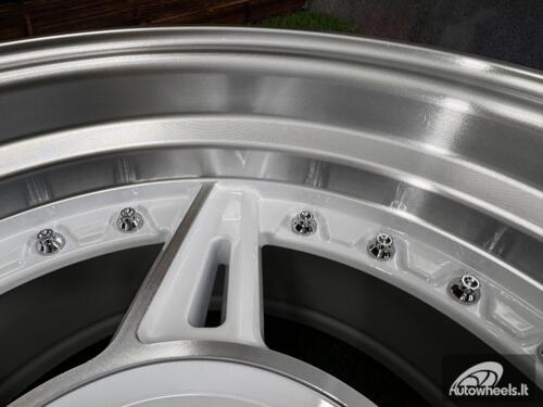 Ratlankis Ferarri 458 Split Style R15X8.25J 4X100/4X108 ET15 73.1 White with Diamond Cut