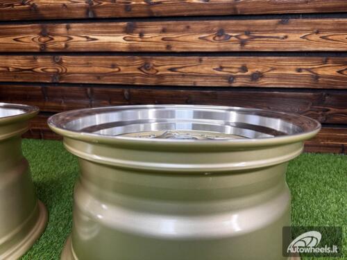 Ratlankis Ferarri 458 Split Style R15X8.25J 4X100/4X108 ET15 73.1 Gold with Diamond Cut