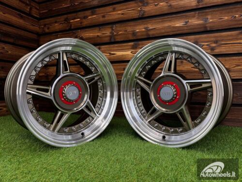 Ratlankis Ferarri 458 Split Style R15X8.25J 4X100/4X108 ET15 73.1 Bronze with Diamond Cut