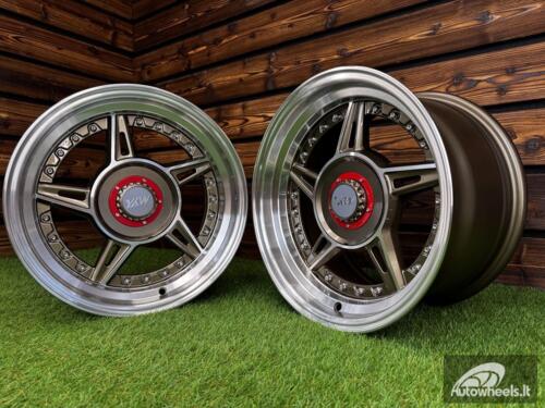 Ratlankis Ferarri 458 Split Style R15X8.25J 4X100/4X108 ET15 73.1 Bronze with Diamond Cut