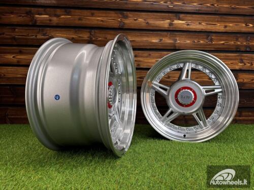 Ratlankis Ferarri 458 Split Style R15X8.25J 4X100/5X100 ET15 73.1 Silver with Diamond Cut