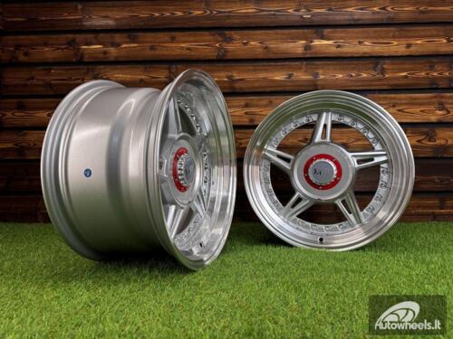  Ratlankis Ferrari 458 Split Style R15X8.25J 4X100/5X100 ET15 73.1 Silver with Diamond Cut