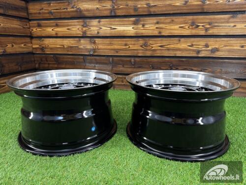 Ratlankis Ferarri 458 Split Style R15X8.25J 4X100/5X100 ET15 73.1 Black with Diamond Cut