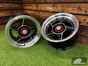 Ratlankis Ferarri 458 Split Style R15X8.25J 4X100/5X100 ET15 73.1 Black with Diamond Cut