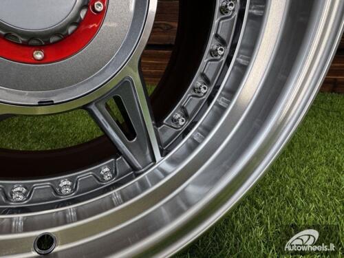 Ratlankis Ferarri 458 Split Style R15X8.25J 4X100/5X100 ET15 73.1 Grey with Diamond Cut