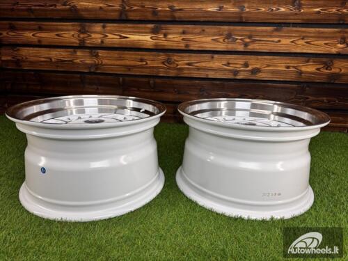 Ratlankis Ferarri 458 Split Style R15X8.25J 4X100/5X100 ET15 73.1 White with Diamond Cut