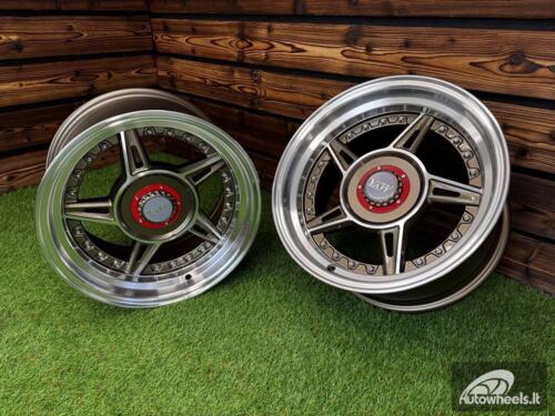 Ratlankis Ferarri 458 Split Style R15X8.25J 4X100/5X100 ET15 73.1 Bronze with Diamond Cut