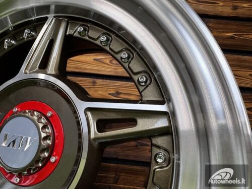 Ratlankis Ferarri 458 Split Style R15X8.25J 4X100/5X100 ET15 73.1 Bronze with Diamond Cut