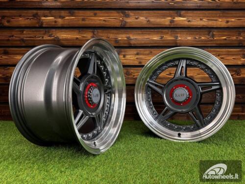 Ratlankis Ferarri 458 Split Style R15X8.25J 5X100/5X114.3 ET15 73.1 Grey with Diamond Cut Lip