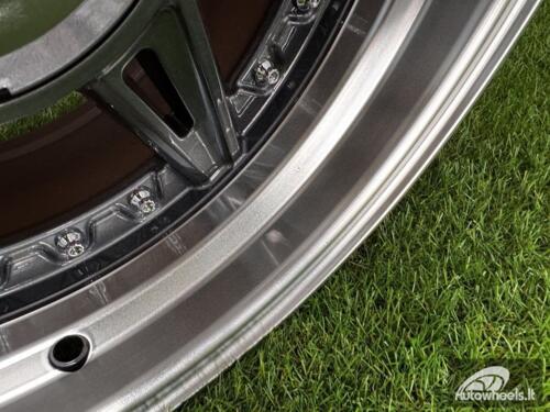  Ratlankis Ferrari 458 Split Style R15X8.25J 5X100/5X114.3 ET15 73.1 Grey with Diamond Cut Lip
