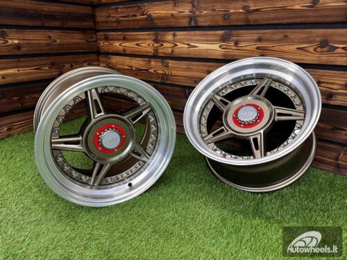 Ratlankis Ferarri 458 Split Style R15X8.25J 5X100/5X114.3 ET15 73.1 Bronze with Diamond Cut Lip