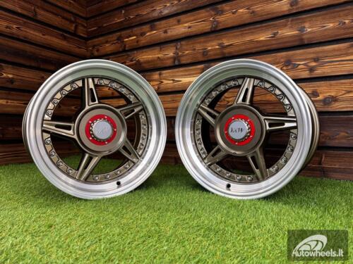 Ratlankis Ferarri 458 Split Style R15X8.25J 5X100/5X114.3 ET15 73.1 Bronze with Diamond Cut Lip