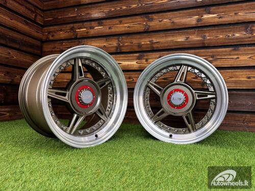 Ratlankis Ferarri 458 Split Style R15X8.25J 5X100/5X114.3 ET15 73.1 Bronze with Diamond Cut Lip