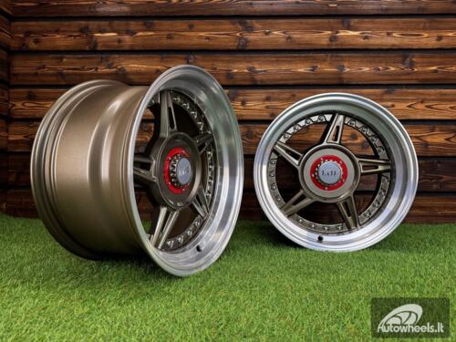 Ratlankis Ferarri 458 Split Style R15X8.25J 5X100/5X114.3 ET15 73.1 Bronze with Diamond Cut Lip