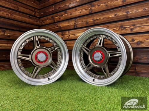  Ratlankis Ferrari 458 Split Style R15X8.25J 5X100/5X114.3 ET15 73.1 Bronze with Diamond Cut Lip