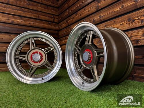  Ratlankis Ferrari 458 Split Style R15X8.25J 5X100/5X114.3 ET15 73.1 Bronze with Diamond Cut Lip