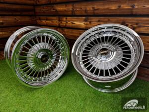 Ratlankis Work Emitz Style R17X9J 4X100/4X114.3 ET20 73.1 Chrome with Chrome Rivets