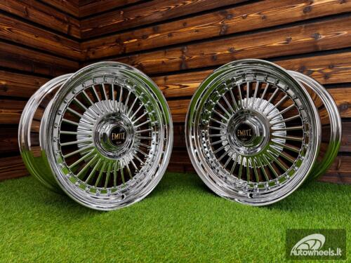 Ratlankis Work Emitz Style R17X9J 5X100/5X114.3 ET20 73.1 Chrome with Chrome Rivets