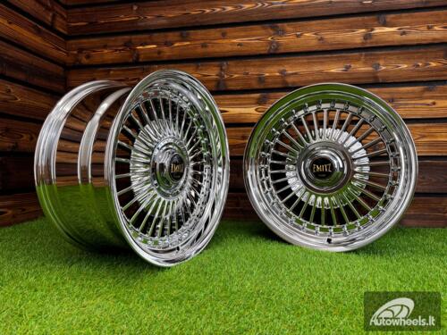 Ratlankis Work Emitz Style R17X9J 5X100/5X114.3 ET20 73.1 Chrome with Chrome Rivets