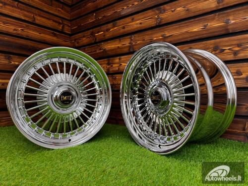 Ratlankis Work Emitz Style R17X9J 5X100/5X114.3 ET20 73.1 Chrome with Chrome Rivets