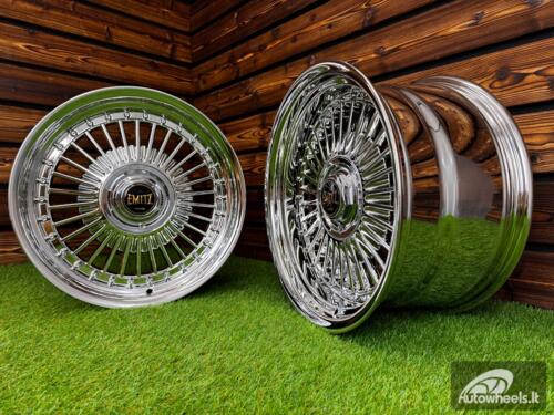 Ratlankis Work Emitz Style R17X9J 5X100/5X114.3 ET20 73.1 Chrome with Chrome Rivets