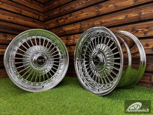 Ratlankis Work Emitz Style R17X9J 5X112/5X120 ET20 72.6 Chrome with Chrome Rivets