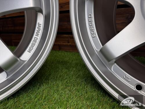 Ratlankis Volk TE37 Style R15X8.25J 4X100 ET20 73.1 Matt Silver with Diamond Cut Lip