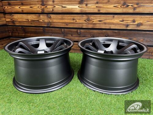 Ratlankis Volk TE37 Style R15X8.25J 4X100 ET20 73.1 Matt Grey with Diamond Cut Lip