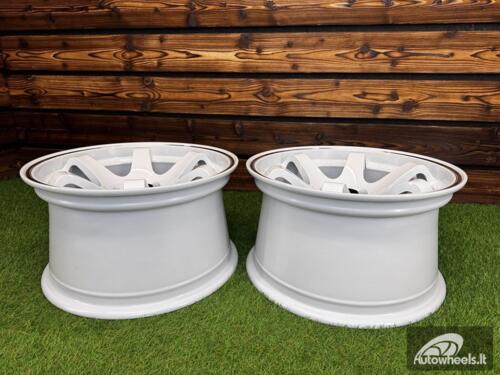 Ratlankis Volk TE37 Style R15X8.25J 4X100 ET20 73.1 White with Diamond Cut Lip