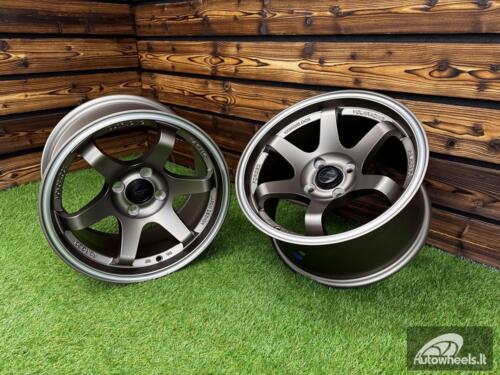 Ratlankis Volk TE37 Style R15X8.25J 4X100 ET20 73.1 Matt Bronze with Diamond Cut Lip