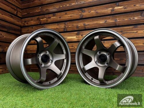 Ratlankis Volk TE37 Style R15X8.25J 4X100 ET20 73.1 Matt Bronze with Diamond Cut Lip