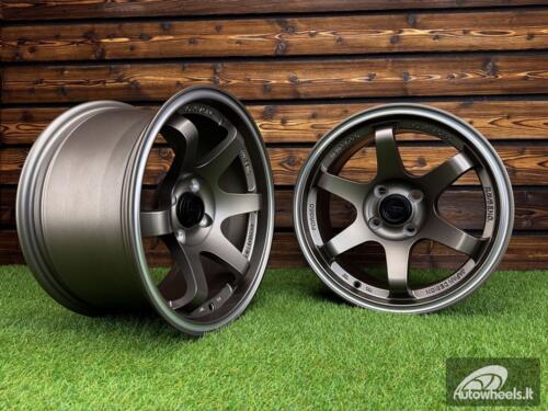 Ratlankis Volk TE37 Style R15X8.25J 4X100 ET20 73.1 Matt Bronze with Diamond Cut Lip