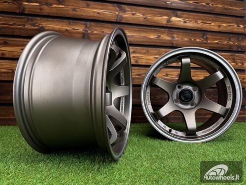 Ratlankis Volk TE37 Style R15X8.25J 4X100 ET20 73.1 Matt Bronze with Diamond Cut Lip