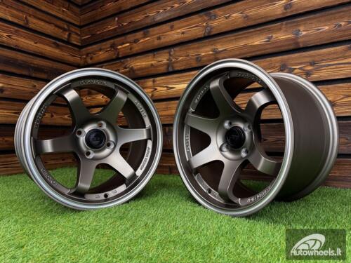 Ratlankis Volk TE37 Style R15X8.25J 4X100 ET20 73.1 Matt Bronze with Diamond Cut Lip
