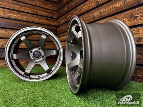 Ratlankis Volk TE37 Style R15X8.25J 4X100 ET20 73.1 Matt Bronze with Diamond Cut Lip