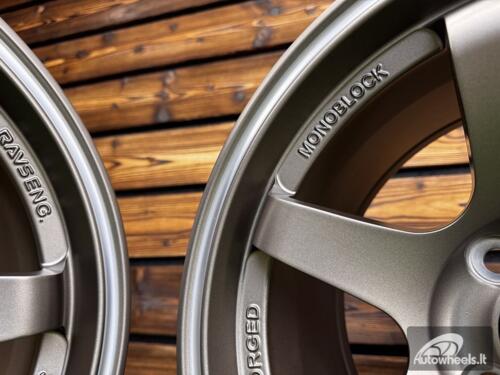 Ratlankis Volk TE37 Style R15X8.25J 4X100 ET20 73.1 Matt Bronze with Diamond Cut Lip