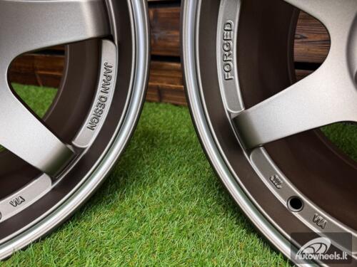 Ratlankis Volk TE37 Style R15X8.25J 4X100 ET20 73.1 Matt Bronze with Diamond Cut Lip