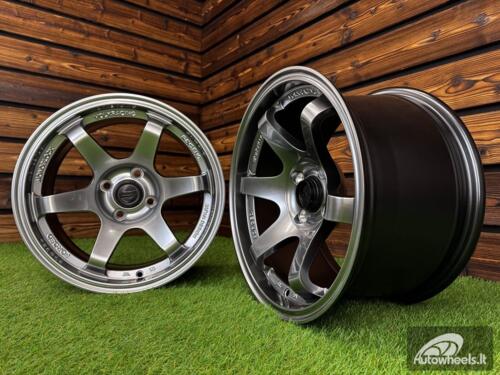 Ratlankis Volk TE37 Style R15X8.25J 4X100 ET20 73.1 Hyper Black