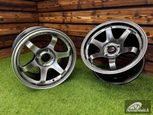 Ratlankis Volk TE37 Style R15X8.25J 4X100 ET20 73.1 Hyper Black