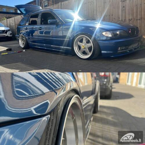  Ratlankis Ferrari Azev Type A Style R17X8.5J 5X112/5X120 ET25 72.6 Grey with Diamond Cut Lip