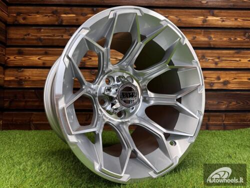 Ratlankis Offroad Dirt Dynasty Style R15X10J 5X114.3 ET-30 73.1 Silver with Diamond Cut