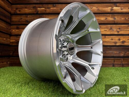 Ratlankis Offroad Dirt Dynasty Style R15X10J 5X114.3 ET-30 73.1 Silver with Diamond Cut