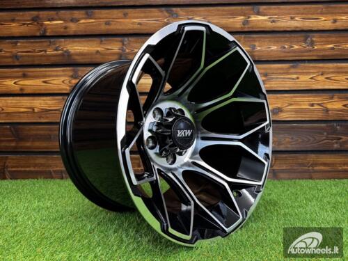 Ratlankis Offroad Dirt Dynasty Style R15X10J 5X114.3 ET-30 73.1 Black with Diamond Cut